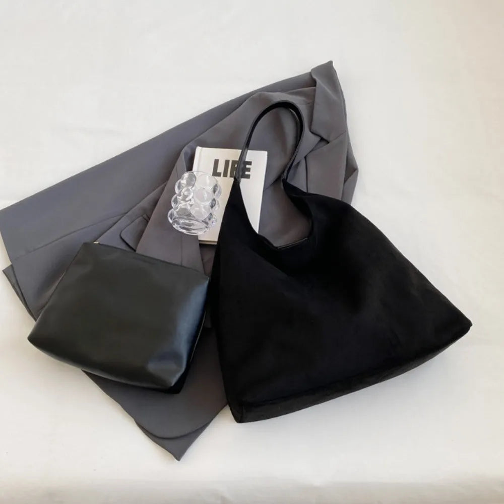 Sac hobo en suédine pour ordinateur 13 pouces