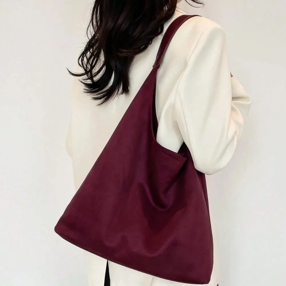 Sac hobo en suédine pour ordinateur 13 pouces