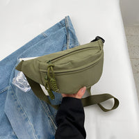 Sac banane bandoulière en nylon à sangle large