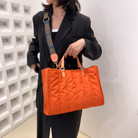 Sac cabas matelassé en coton et nylon