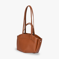 Sac cabas en simili cuir grainé avec pochette amovible