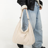 Sac cabas rembourré en nylon à bandoulière large
