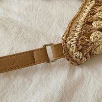 Sac cabas en paille à fermeture magnétique