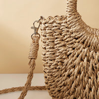Sac à main en paille à bandoulière