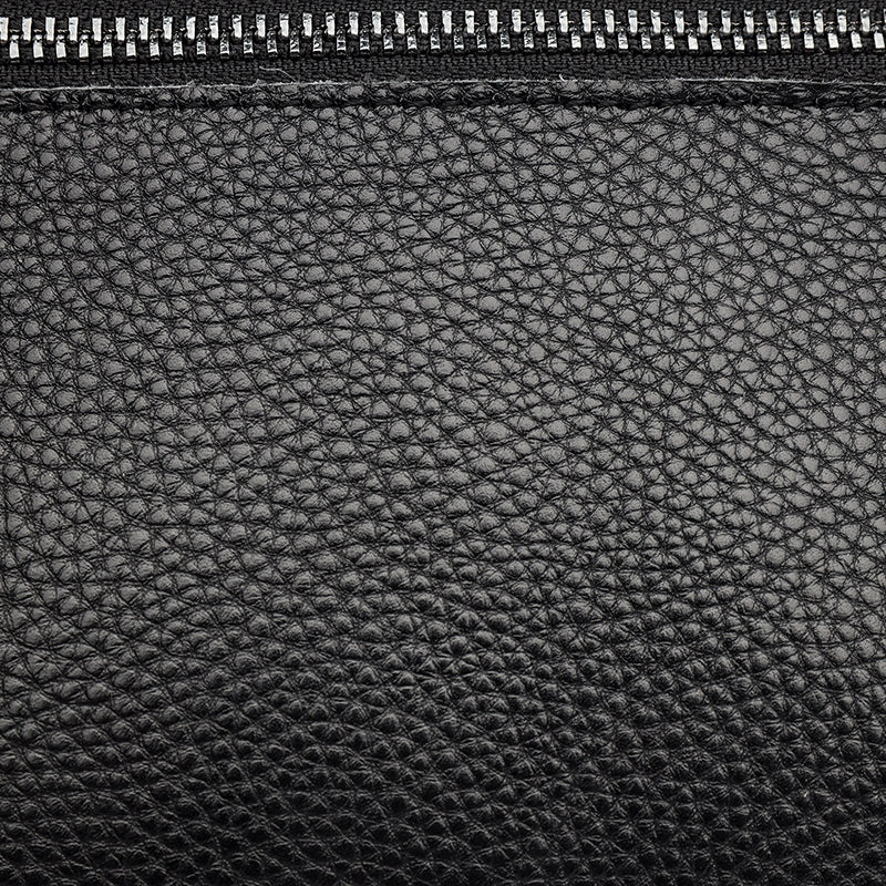 Petit sac bandoulière en simili cuir à sangle brodée