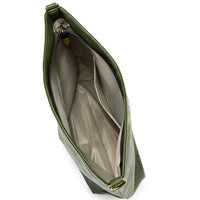 Sac bandoulière en simili cuir à sangle en tissu