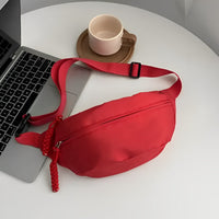Sac banane bandoulière en nylon à sangle large