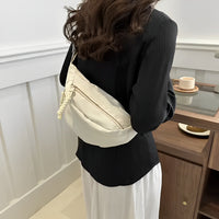 Sac banane bandoulière en nylon à sangle large