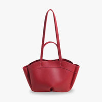 Sac cabas en simili cuir grainé avec pochette amovible