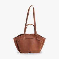 Sac cabas en simili cuir grainé avec pochette amovible