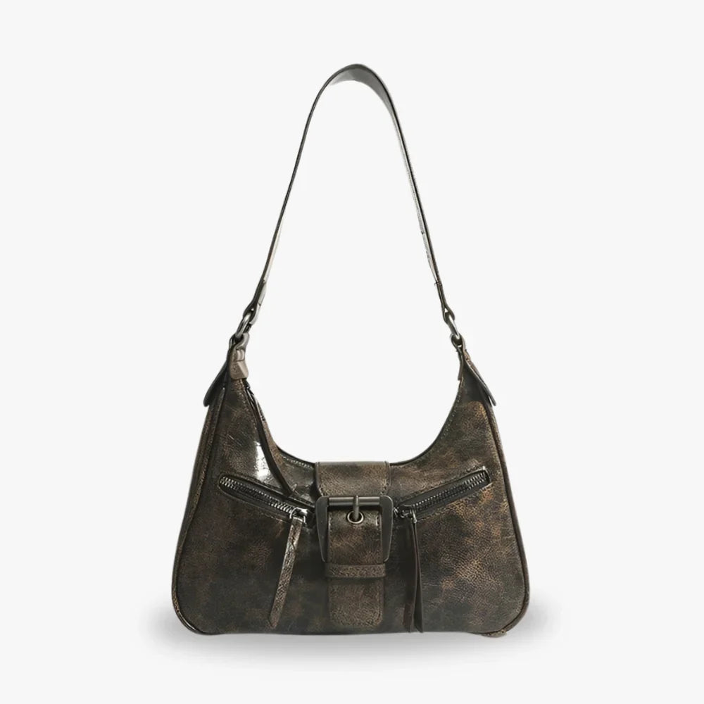 Sac bandoulière style Y2K en simili cuir