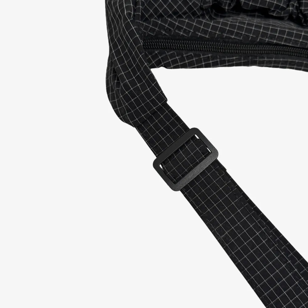 Sac bandoulière à carreaux en nylon