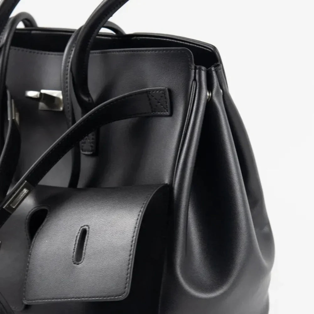 Sac cabas modulable en simili cuir pour ordinateur