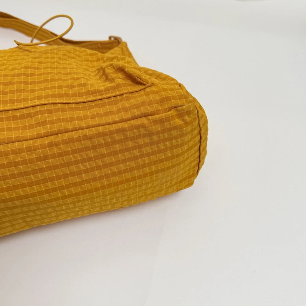 Sac bandoulière à carreaux en nylon