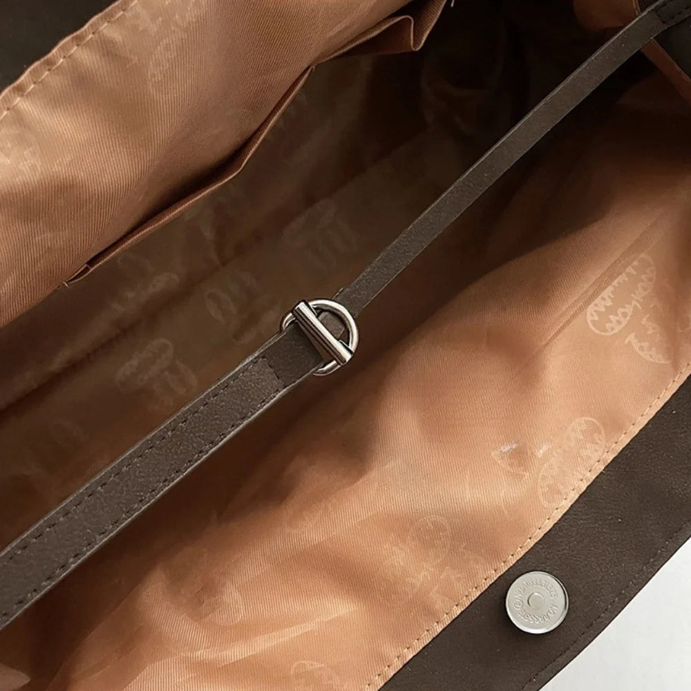 Sac cabas épaule en suédine 16 pouces