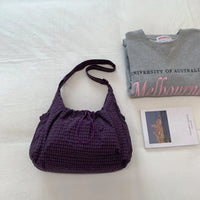 Sac bandoulière à carreaux en nylon