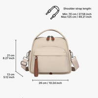 Sac bandoulière léger en nylon déperlant