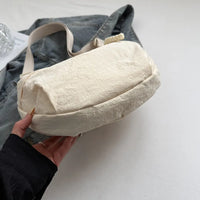 Sac bandoulière plat en nylon déperlant