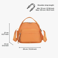 Sac bandoulière léger en nylon déperlant