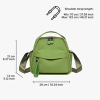 Sac bandoulière léger en nylon déperlant