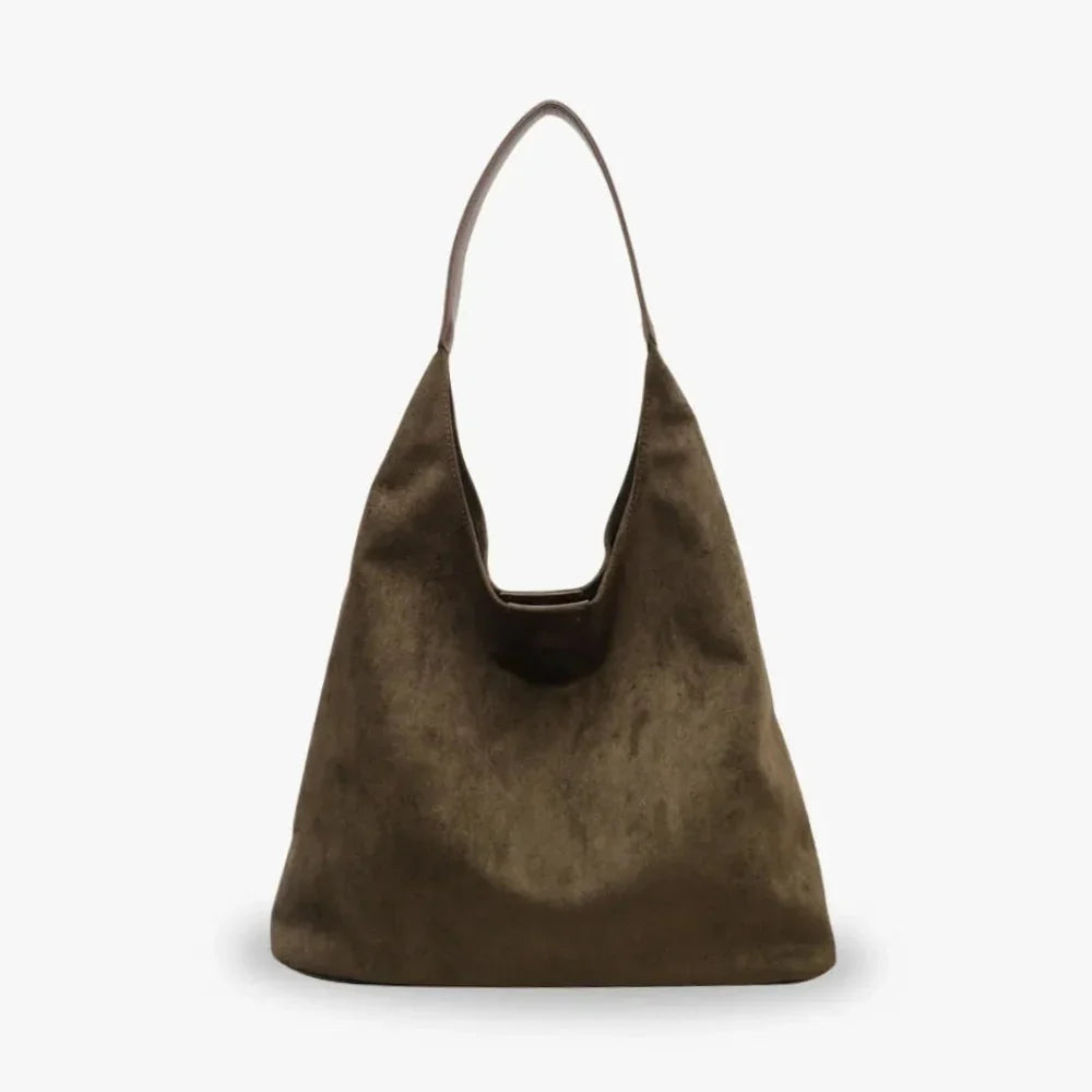 Sac hobo en suédine pour ordinateur 13 pouces