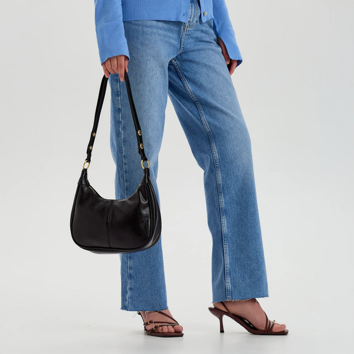 Sac bandoulière en simili cuir à sangle réglable