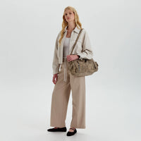 Grand sac bandoulière en simili cuir pour ordinateur