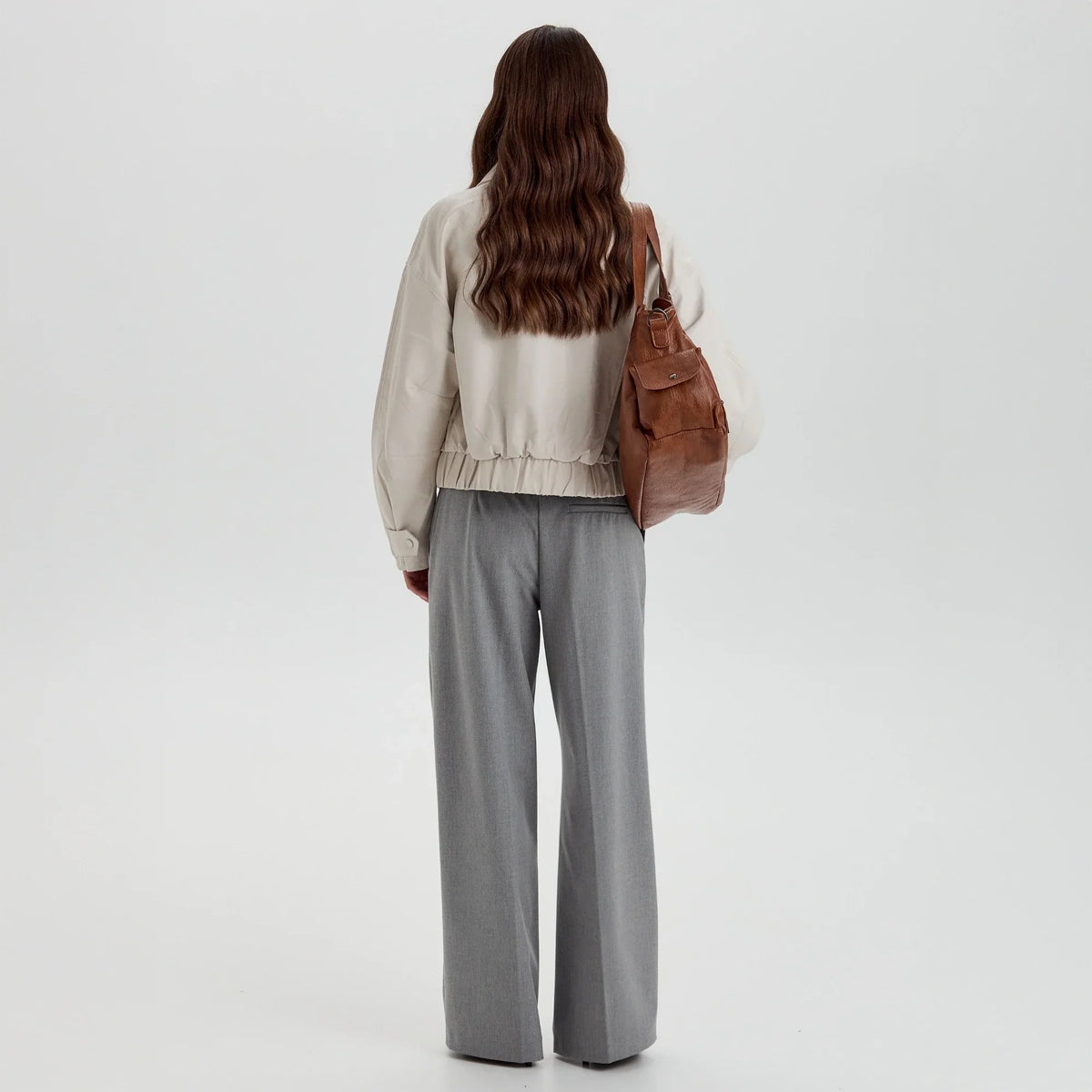 Grand sac bandoulière en simili cuir pour ordinateur