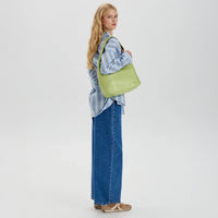 Sac hobo en simili cuir pour ordinateur