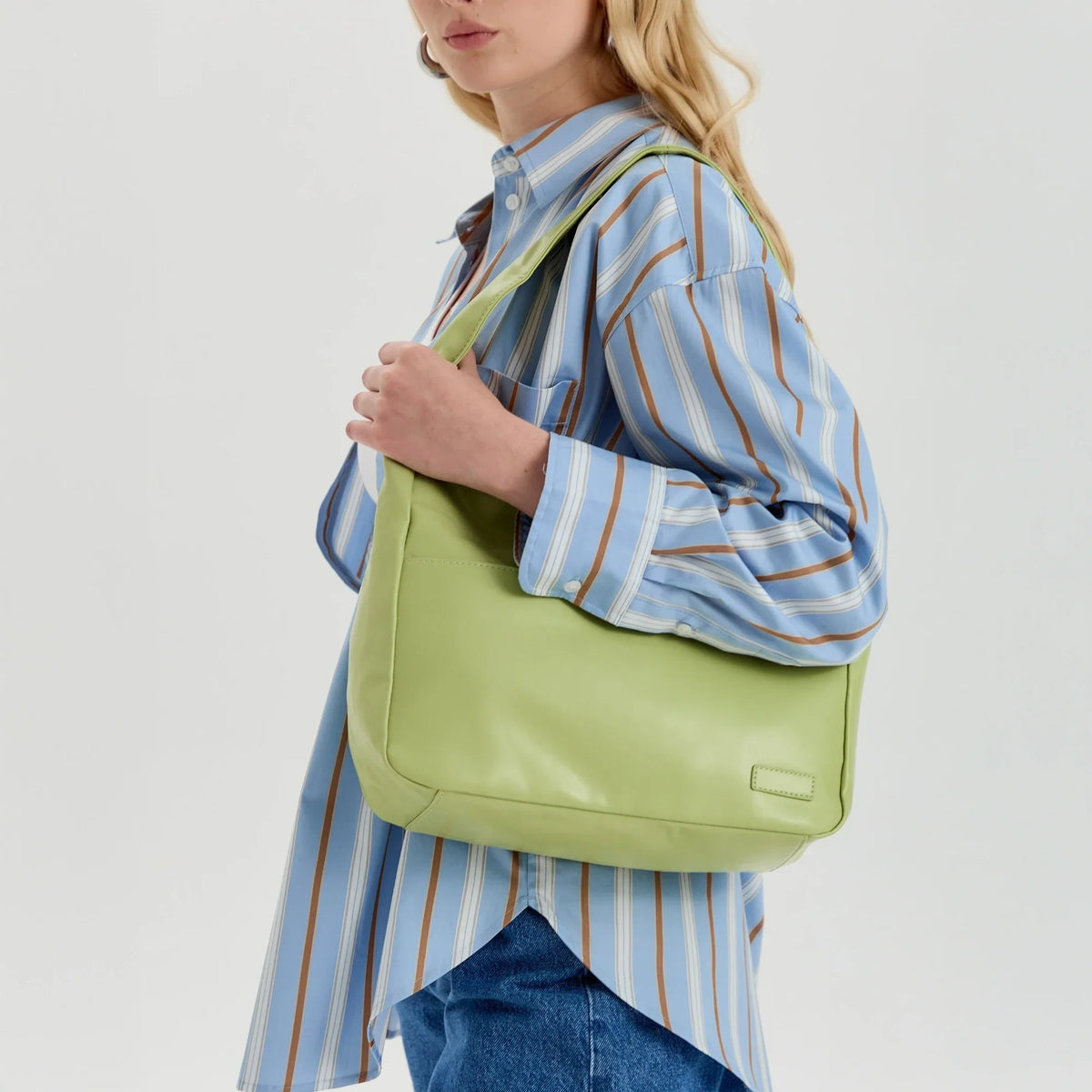 Sac hobo en simili cuir pour ordinateur