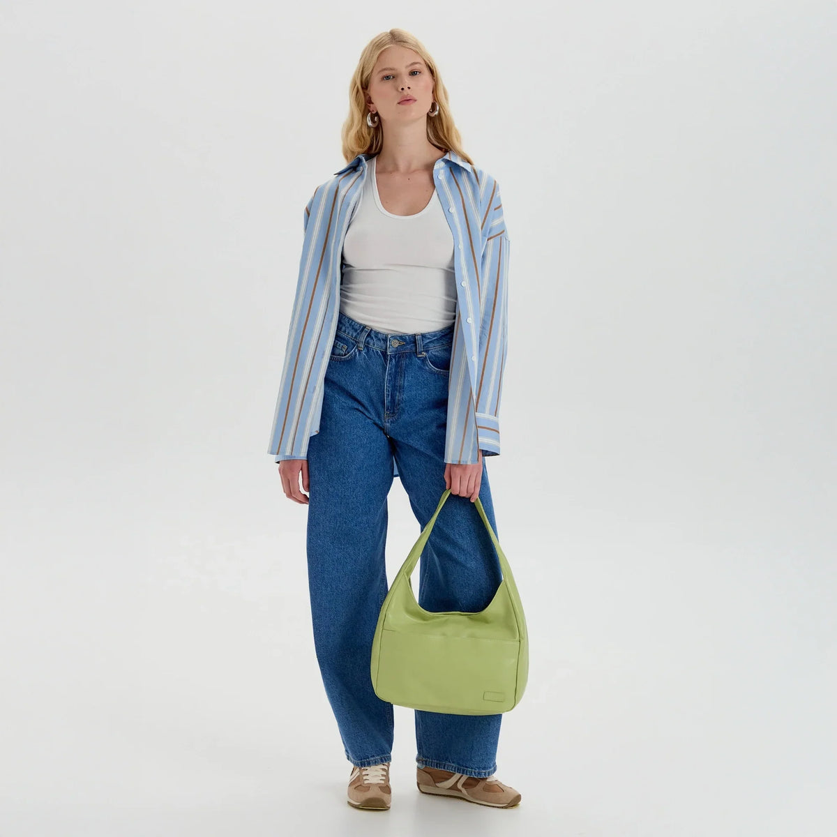 Sac hobo en simili cuir pour ordinateur
