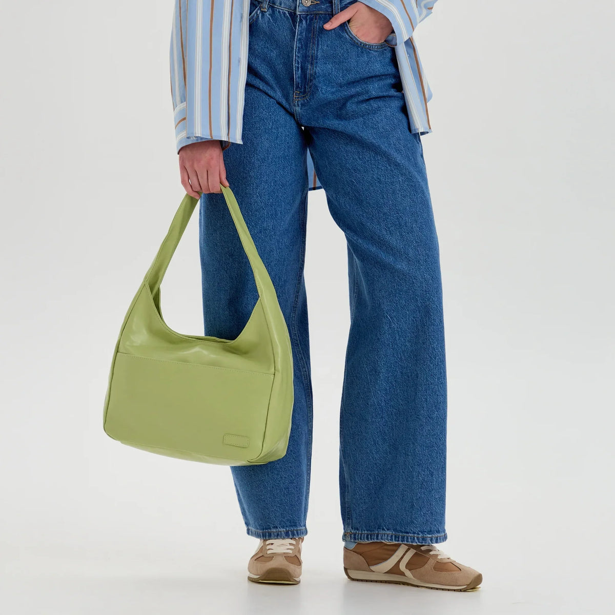 Sac hobo en simili cuir pour ordinateur