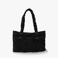 Sac cabas rectangulaire en nylon à anses nouées