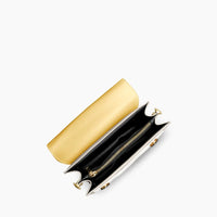 Mini sac bandoulière bicolore en simili cuir