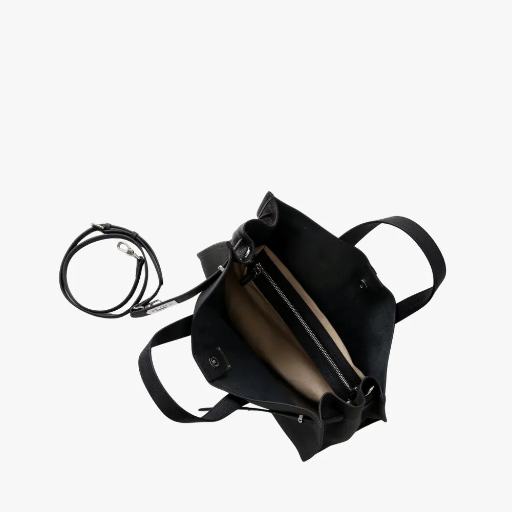 Sac cabas en cuir grainé pour ordinateur 15 pouces