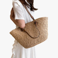 Sac cabas tressé minimaliste en paille
