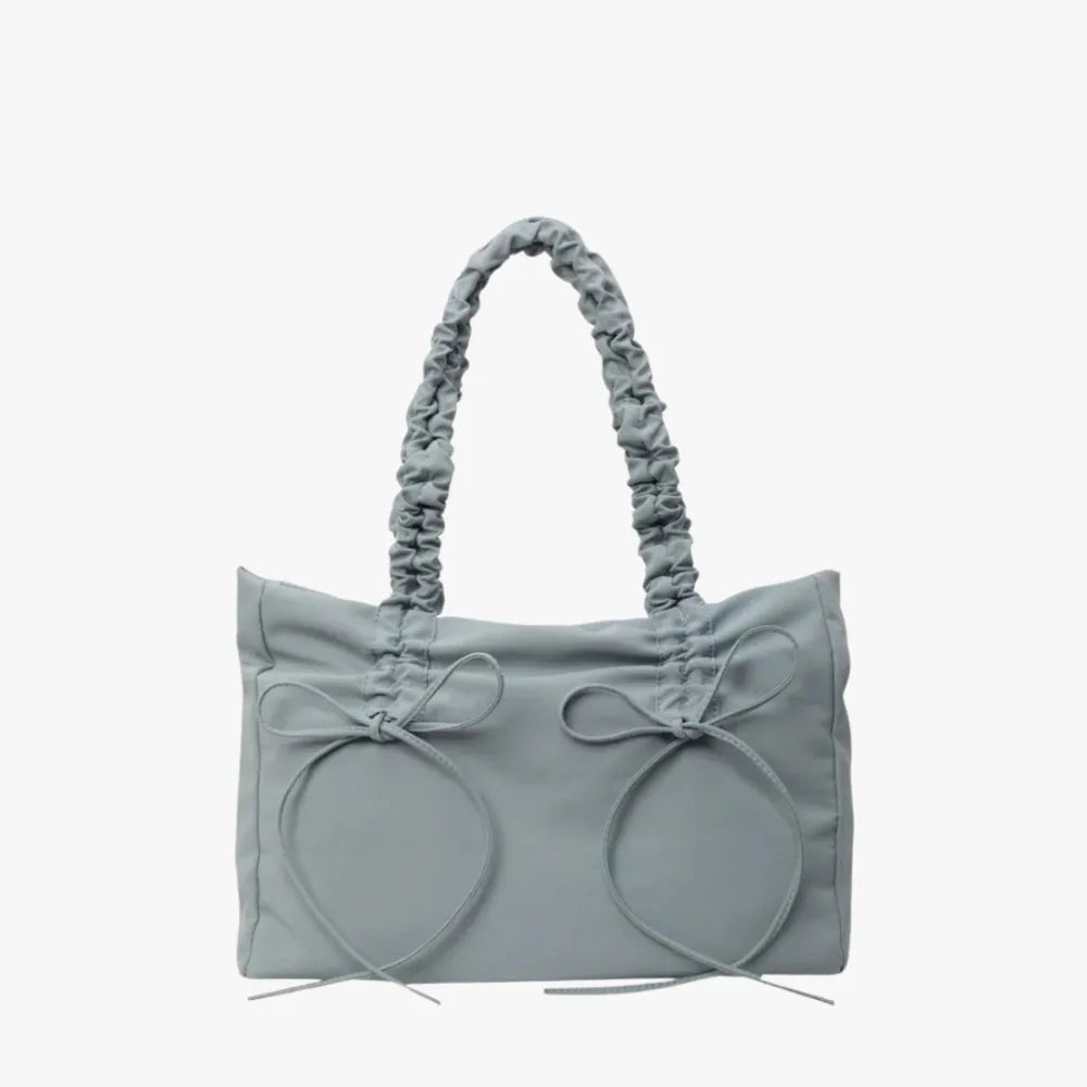 Sac cabas rectangulaire en nylon à anses nouées