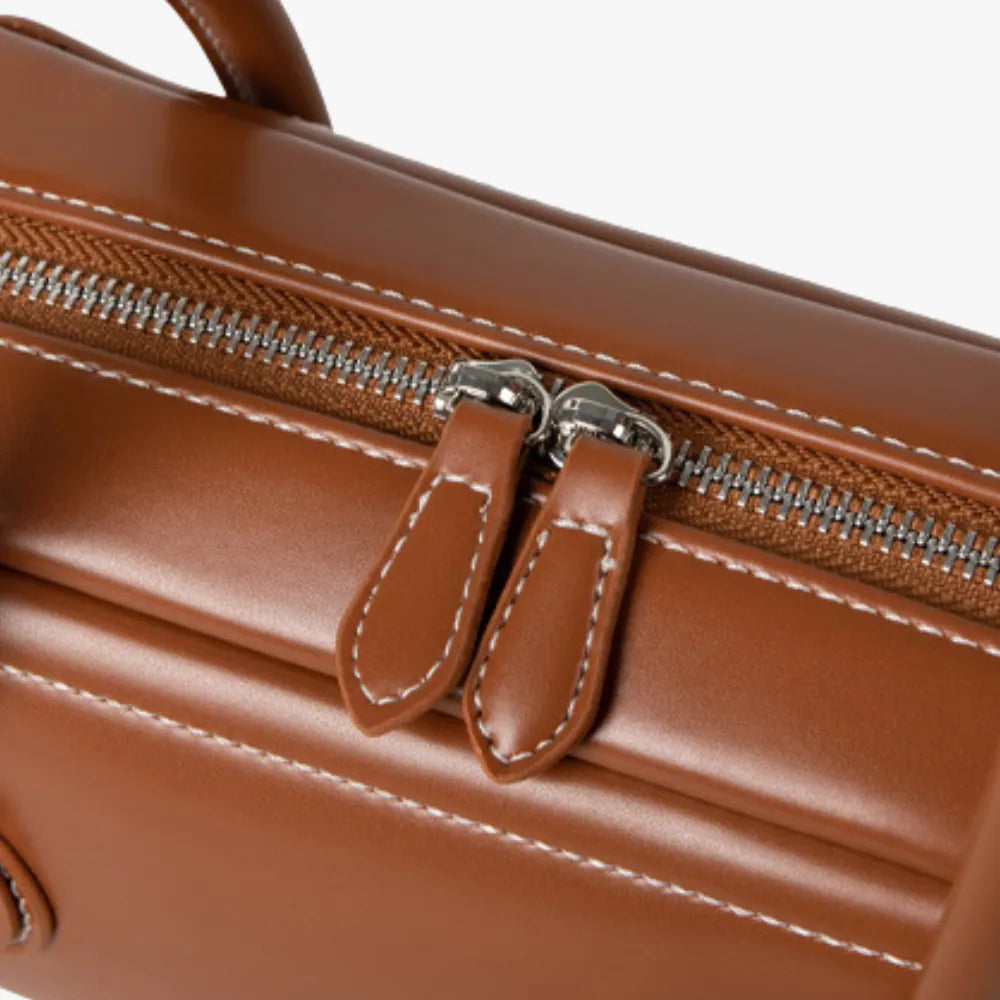 Sac bowling en simili cuir brillant