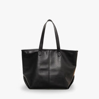 Sac cabas zippé en simili cuir