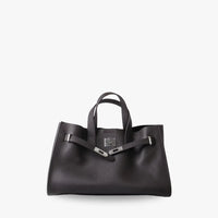 Sac cabas en cuir grainé pour ordinateur 15 pouces
