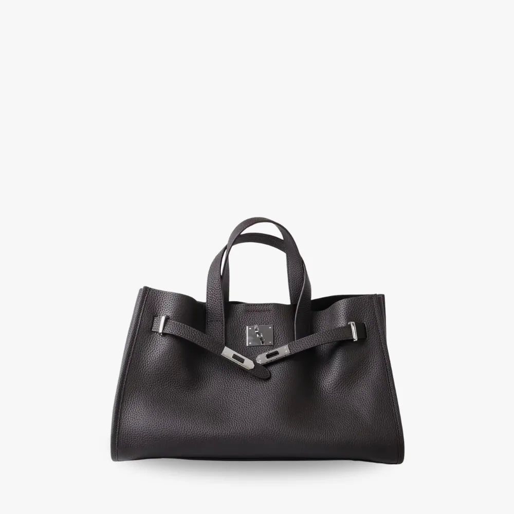 Sac cabas en cuir grainé pour ordinateur 15 pouces