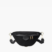 Sac banane en velours côtelé à bandoulière amovible