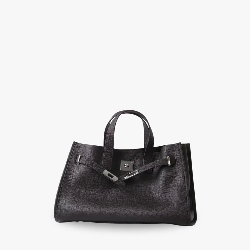 Sac cabas en cuir grainé pour ordinateur 15 pouces