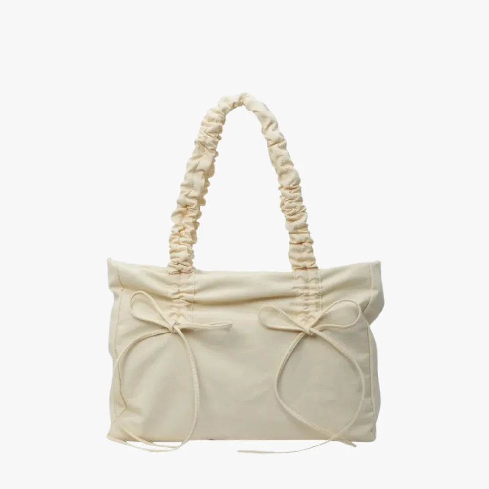 Sac cabas rectangulaire en nylon à anses nouées