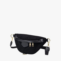 Sac banane en velours côtelé à bandoulière amovible