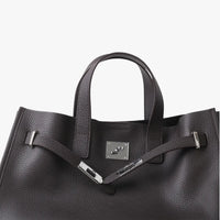Sac cabas en cuir grainé pour ordinateur 15 pouces