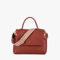 Sac bandoulière en simili cuir à sangle en toile