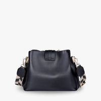 Sac bandoulière en simili cuir à fermoir métallique