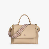 Sac bandoulière en simili cuir à sangle en toile