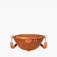 Sac banane en velours côtelé à bandoulière amovible
